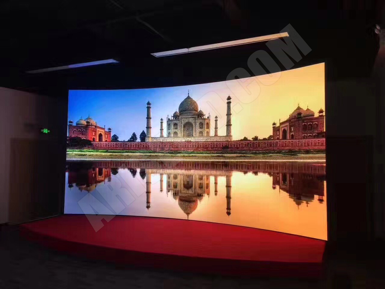45sqm P3mm Curved Indoor LED Display for Jiangxi Hotel